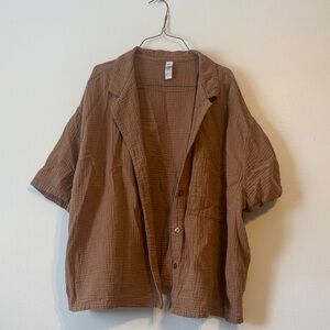 Stars Above Tan Textured Shirt